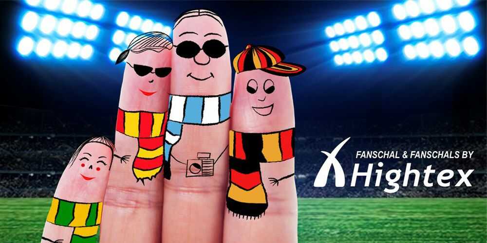 Fussball Schal Kinder gestrickt vom Fanschal Hersteller - Fanschalstrickerei